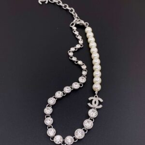 Alternative view of Chanel Chain Pearl Necklace White For Women