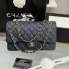 Chanel Classic 11.12 Crossbody Bag 10in/ 25.5cm Dark Blue Gold Hardware For Women A01112 B10583 NZG78 - Image 2