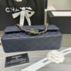 Chanel Classic 11.12 Crossbody Bag 10in/ 25.5cm Dark Blue Gold Hardware For Women A01112 B10583 NZG78 - Image 4