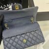 Chanel Classic 11.12 Crossbody Bag 10in/ 25.5cm Dark Blue Gold Hardware For Women A01112 B10583 NZG78 - Image 6