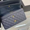 Chanel Classic 11.12 Crossbody Bag 10in/ 25.5cm Dark Blue Gold Hardware For Women A01112 B10583 NZG78 - Image 5