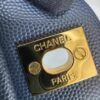 Chanel Classic 11.12 Crossbody Bag 10in/ 25.5cm Dark Blue Gold Hardware For Women A01112 B10583 NZG78 - Image 7