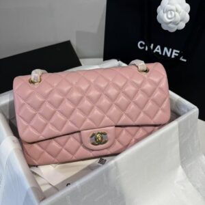 Alternative view of Chanel Classic 11.12 Crossbody Bags 9.9in/ 25.5cm Light Pink Gold Hardware For Women A01112 Y04059 NJ523