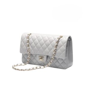 Alternative view of Chanel Classic 11.12 Shoulder Bag 9.9in/ 25.5cm Gray Gold Hardware For Women A01112 Y04059 NZV46