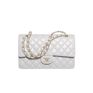 Chanel Classic 11.12 Shoulder Bag 9.9in/ 25.5cm Gray Gold Hardware For Women A01112 Y04059 NZV46