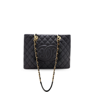 Chanel Classic Large Tote Bag 13.3in/ 34cm Black Gold Hardware For Women
