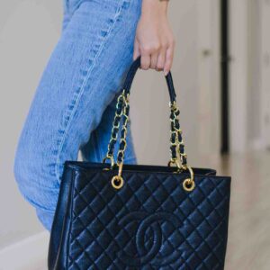 Alternative view of Chanel Classic Large Tote Bag 13.3in/ 34cm Black Gold Hardware For Women