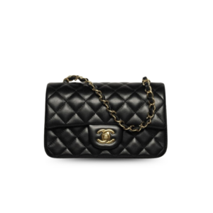 Chanel Classic Mini Crossbody Bag 7.8in/ 20cm Black Gold Hardware For Women A69900 Y04059 94305