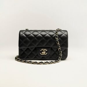 Alternative view of Chanel Classic Mini Crossbody Bag 7.8in/ 20cm Black Gold Hardware For Women A69900 Y04059 94305