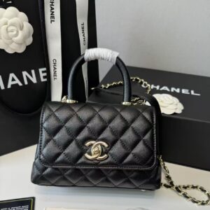 Alternative view of Chanel Classic Flap Bag Mini Crossbody 7.5in/ 19cm Black Gold Hardware For Women