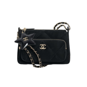 Chanel Clutch With Chain Shoulder Bag 8.3in/ 21cm Black Gold Hardware For Women‎ AP4771-B21406-94305
