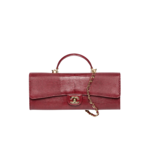 Chanel Clutch With Chain Top Handle Bag 9.8in/ 25cm Dark Burgundy Gold Hardware For Women AP5280-B24672-U8393