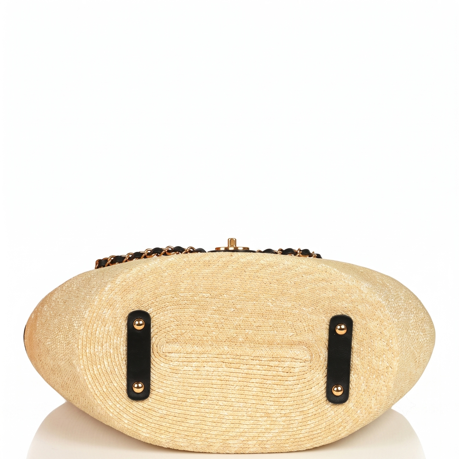 Chanel Coco Beach Large Shopping Tote Bag 21.3in/ 54cm Beige/ Black Gold Hardware For Women AS5952-B23640-U8798