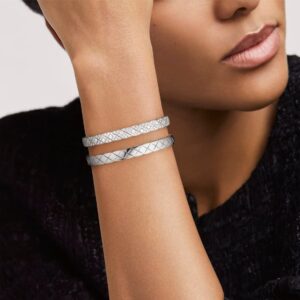 Alternative view of Chanel Coco Crush Bracelet Silver Hardware For Women J13644