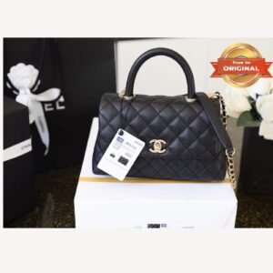 Alternative view of Chanel Coco With Top Handle Bag Black For Women 9.4in/24cm