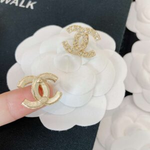 Alternative view of Chanel Diamond Earrings Gold For Women