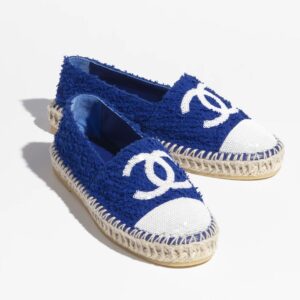 Chanel Espadrilles Dark Blue For Women G45602 B16099 NW246