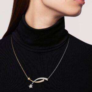 Alternative view of Chanel Etoile Filante Necklace Silver/ Gold Hardware For Women J11730
