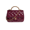 Chanel Flap Bag Medium Crossbody 9.8in/ 25cm Burgundy Gold Hardware For Women AS5043 B17665 NZG79