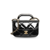 Chanel Flap Bag Mini Crossbody 7.3in/ 18.5cm Black Gold Hardware For Women AS5805 B21985 94305