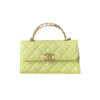 Chanel Flap Bag Phone Holder With Chain Crossbody 7.1in/ 18cm Yellow Gold Hardware For Women