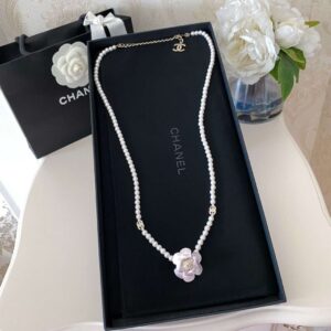 Alternative view of Chanel Flower Necklace White For Women