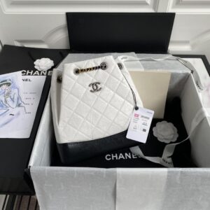 Chanel Gabrielle Backpack White For Women 8.3in / 21cm A94485