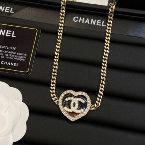 Alternative view of Chanel Heart Necklace Gold For Women