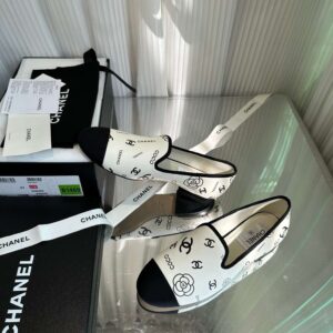 Alternative view of Chanel Interlocking CC Logo Ballet Flats White For Women