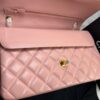 Chanel Classic Large Crossbody Bag 11.7in/ 30cm Light Pink Gold Hardware For Women A58600 Y04059 NW780 - Image 6