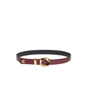 Chanel Leather Belt Burgundy For Women AAB765-B23547-U7714
