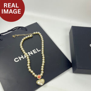 Alternative view of Chanel Love Pearl Necklace White For Women