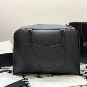 Alternative view of Chanel Maxi Bowling Bag Black For Women 45cm / 17.7in