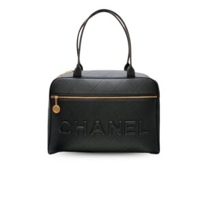 Chanel Maxi Bowling Bag Black For Women 45cm / 17.7in