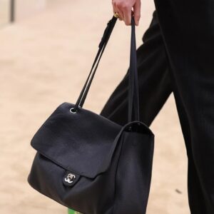 Alternative view of Chanel Maxi Flapbag Shoulder 12.6in/ 32cm Black Silver Hardware For Women AS6231-B24008-94305