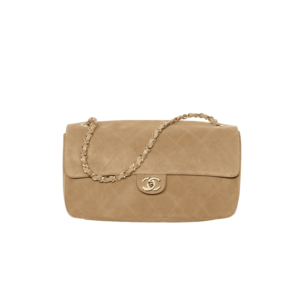Chanel Maxi Flapbag Shoulder 12.6in/ 32cm Dark Beige Gold Hardware For Women AS6281-B24009-U9390