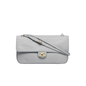 Chanel Maxi Flapbag Shoulder 12.6in/ 32cm Gray Gold Hardware For Women AS6231-B24332-UA206