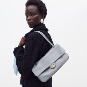 Alternative view of Chanel Maxi Flapbag Shoulder 12.6in/ 32cm Gray Gold Hardware For Women AS6231-B24332-UA206