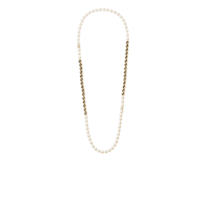 Chanel Metal And Pearls Long Necklace Gold Hardware For Women ABI032-B25739-UC951
