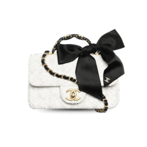 Chanel Flap Bag Mini Crossbody 7.9in/ 20cm White Gold Hardware For Women‎ AS5875 B22482 MB103