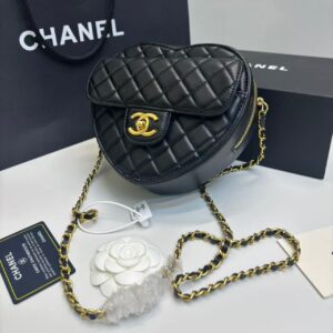 Alternative view of Chanel Mini Heart Bag Black For Women 7in/18cm AS3191 B07958 94305