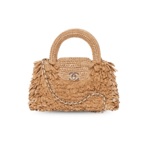 Chanel Mini Shopping Top Handle Bag 7.5in/ 19cm Dark Beige Gold Hardware For Women AS4416-B23791-U5552