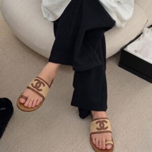 Alternative view of Chanel Mules Beige/ Brown Raffia For Women G47069-B23410-U7241
