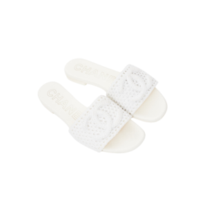 Chanel Mules Sandals White For Women G45516 B16073 NW158