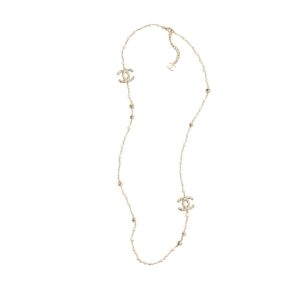Chanel Long Necklace Gold For Women ABE137 B17817 NZL79