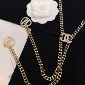 Alternative view of Chanel Pearl Heart Necklace Gold For Women