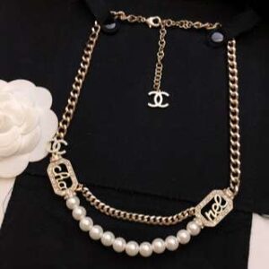 Alternative view of Chanel Pearl Necklace Gold For Women