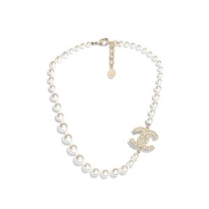 Chanel Pearl Necklace White For Women