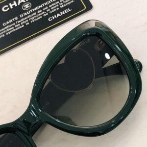 Alternative view of Chanel Plastic Sunglasses Green For Women