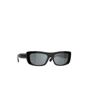 Chanel Rectangle Sunglasses Black For Women A71760 X08101 S2214